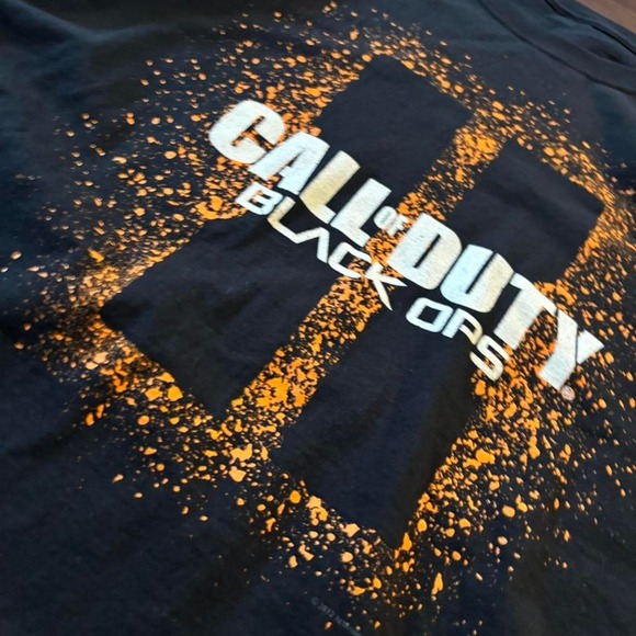Vintage Black and orange Call of Duty Black Ops 2 tee #gaming - Picture 2 of 4
